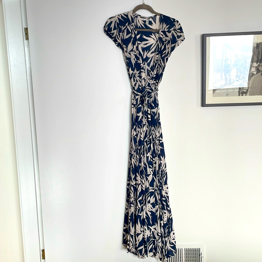 Amuse Society - Long floral wrap maxi dress